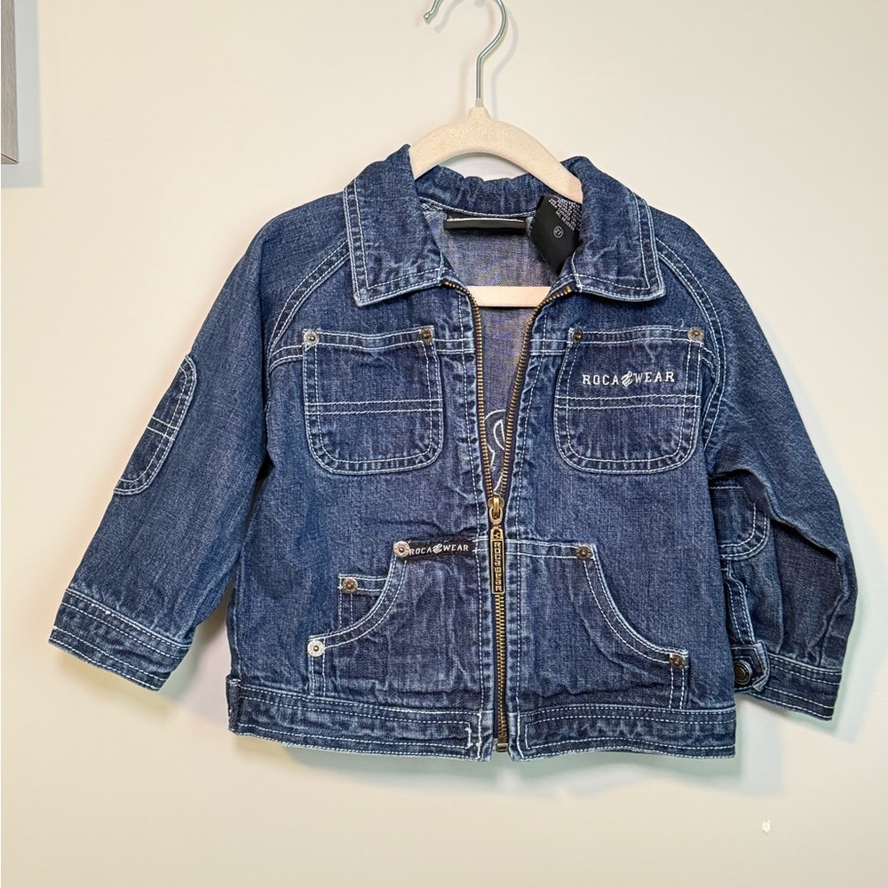 Vintage Rocawear Kids Blue Denim Jacket